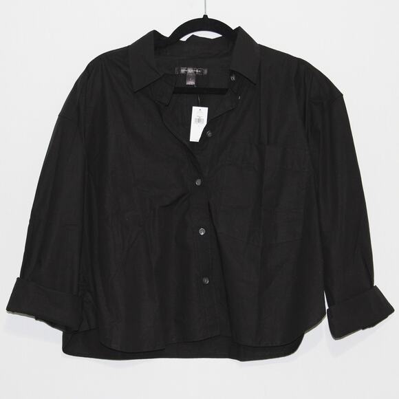 Banana Republic The Boxy Crop Shirt Size Large NWT - Picture 6 of 9